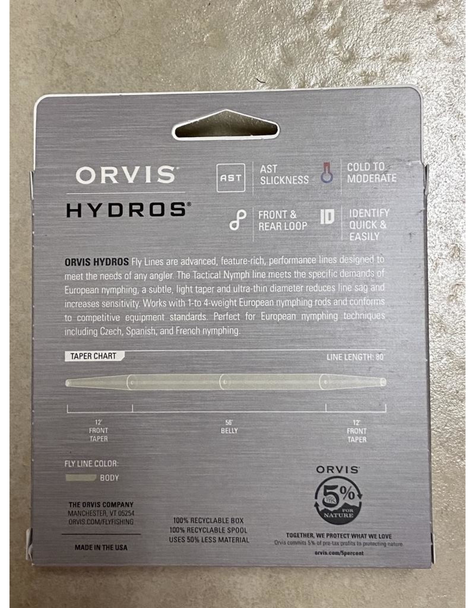 Orvis NEW ORVIS Hydros Tactical Nymphing Line (DT-1)