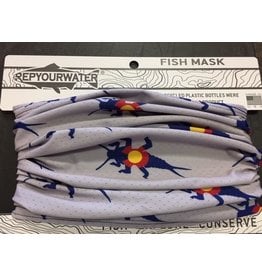 Rep Your Water Rep Your Water Fish Mask Stonebug Logo (Gray)