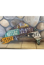 Colorado Antique Trout License Plate Art