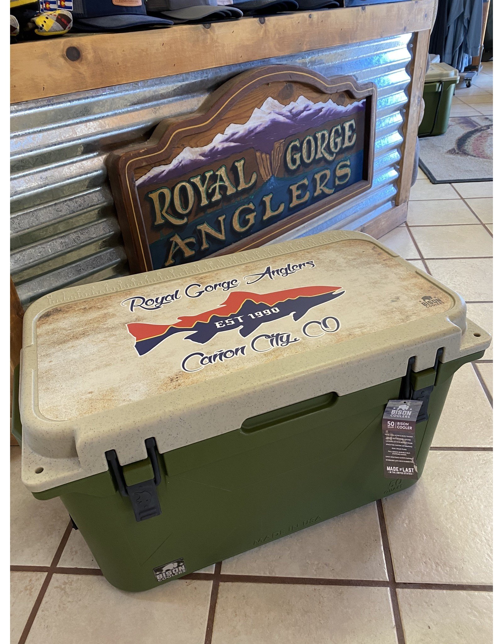 Bison Bison 50qt Cooler (w/ RGA Lid Graphic)