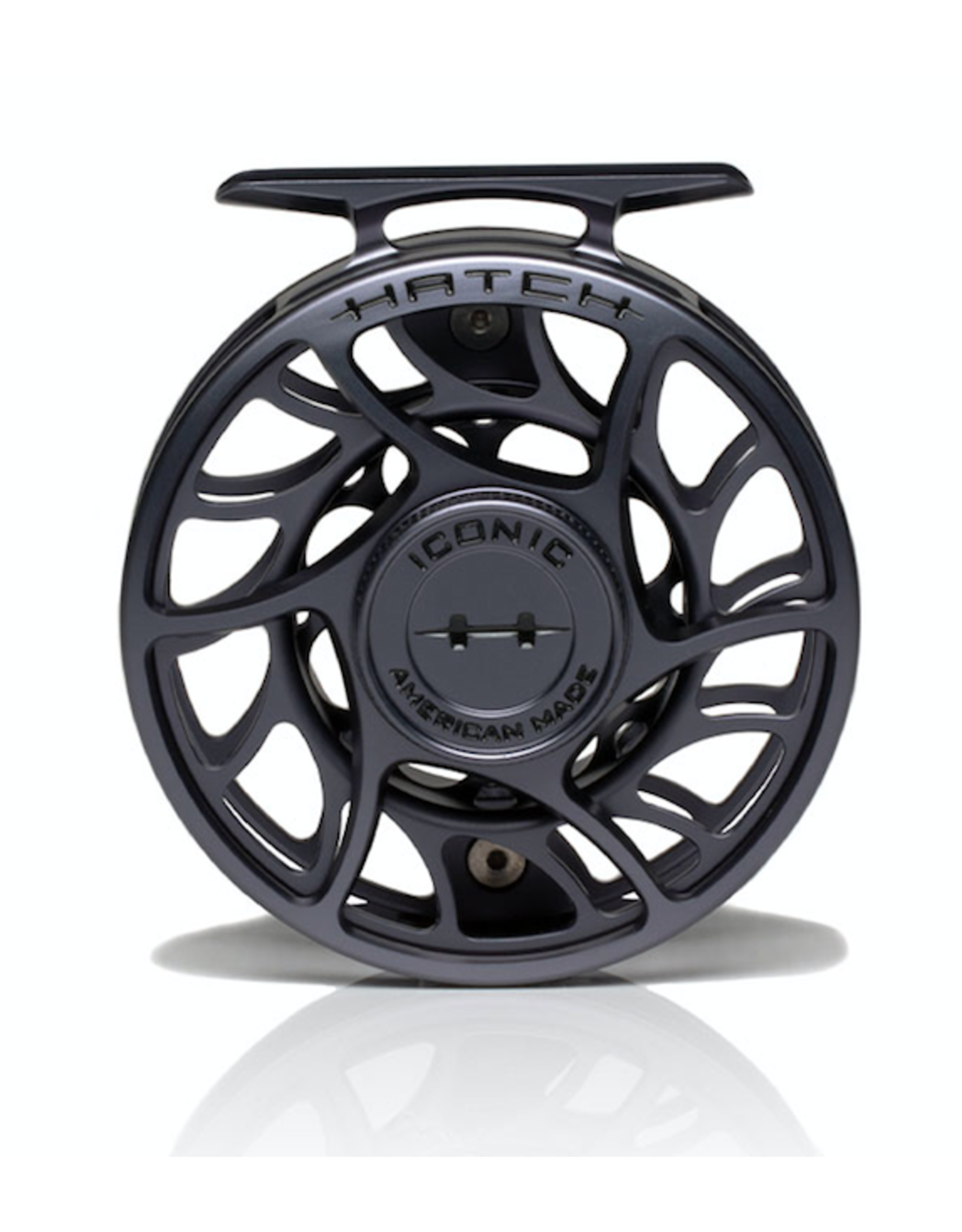 Hatch Iconic 4 Plus Fly Reel Grey/Black / Large Arbor