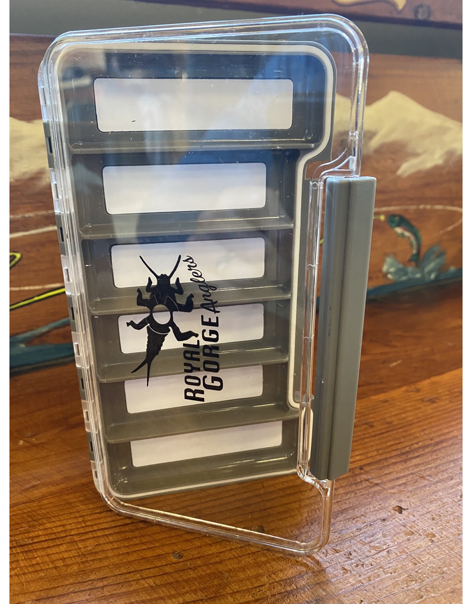 RGA Waterproof Clear Thin Fly Box (6 Comp Magnetic)