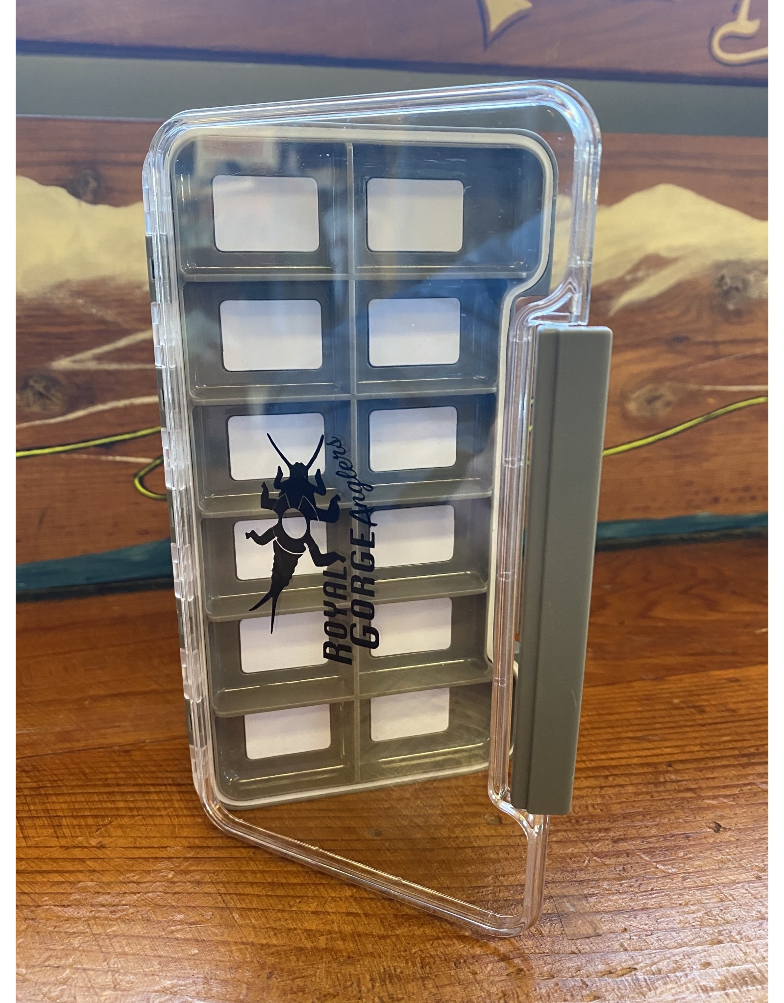 RGA Waterproof Clear Thin Fly Box (8 comp Magnetic)