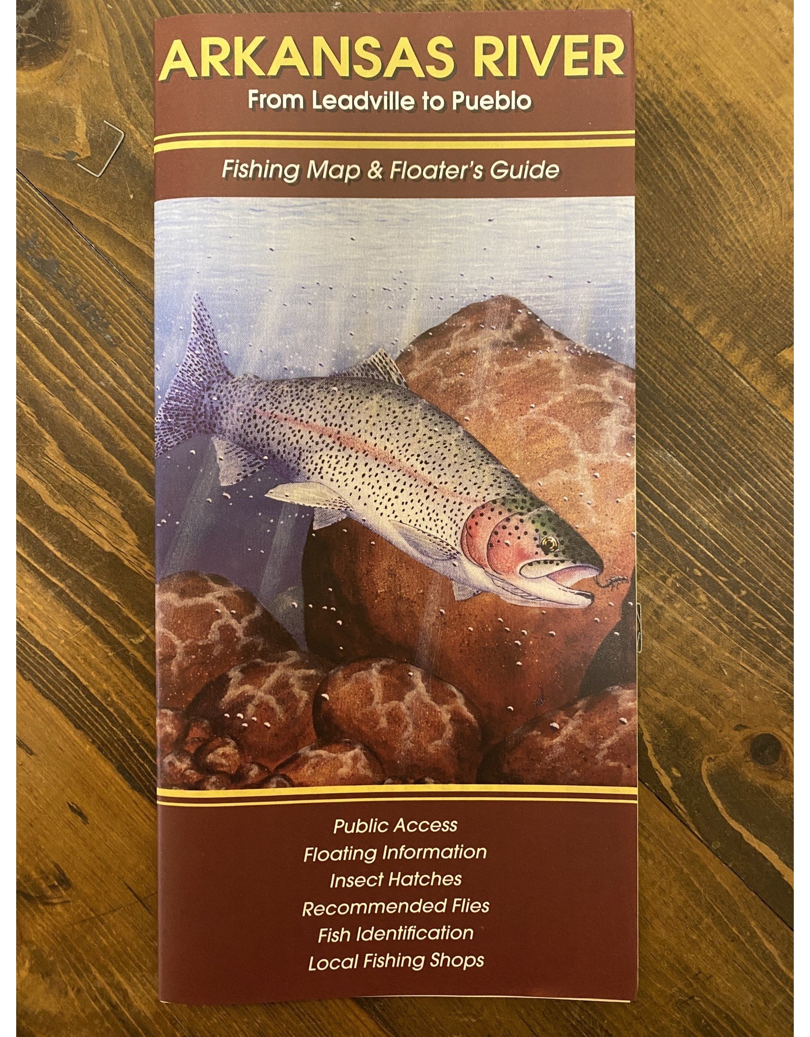 Shook Publishing NEW Arkansas River Fishing Map & Floater's Guide