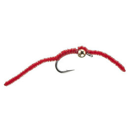 MFC Beadhead San Juan Worm  Red #14 (3-Pack)