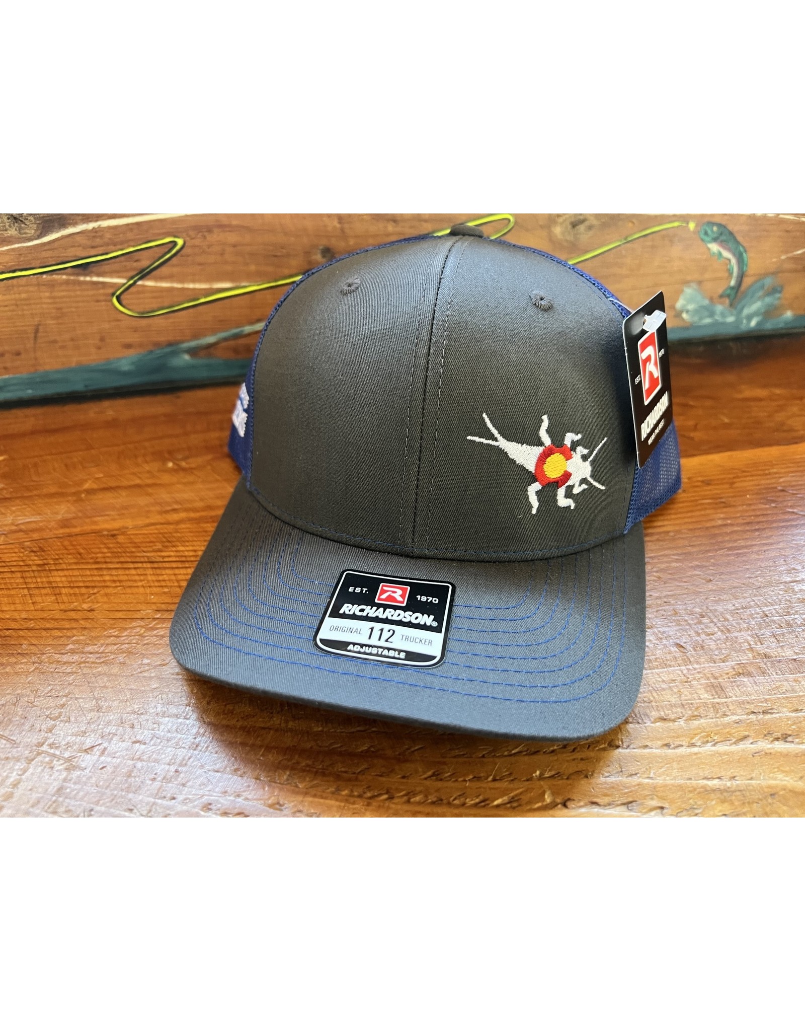 Richardson NEW RGA Stonebug Trucker (Charcoal/ Royal)