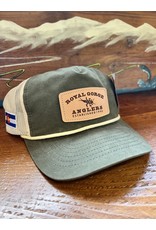 Richardson NEW RGA Stonebug Leather Patch Rope Trucker (Loden/ Sand)