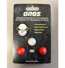 Oros Strike Indicators- Small Red & White (3pk)