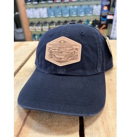 Richardson RGA Underwood Leather Patch Cap (Navy)