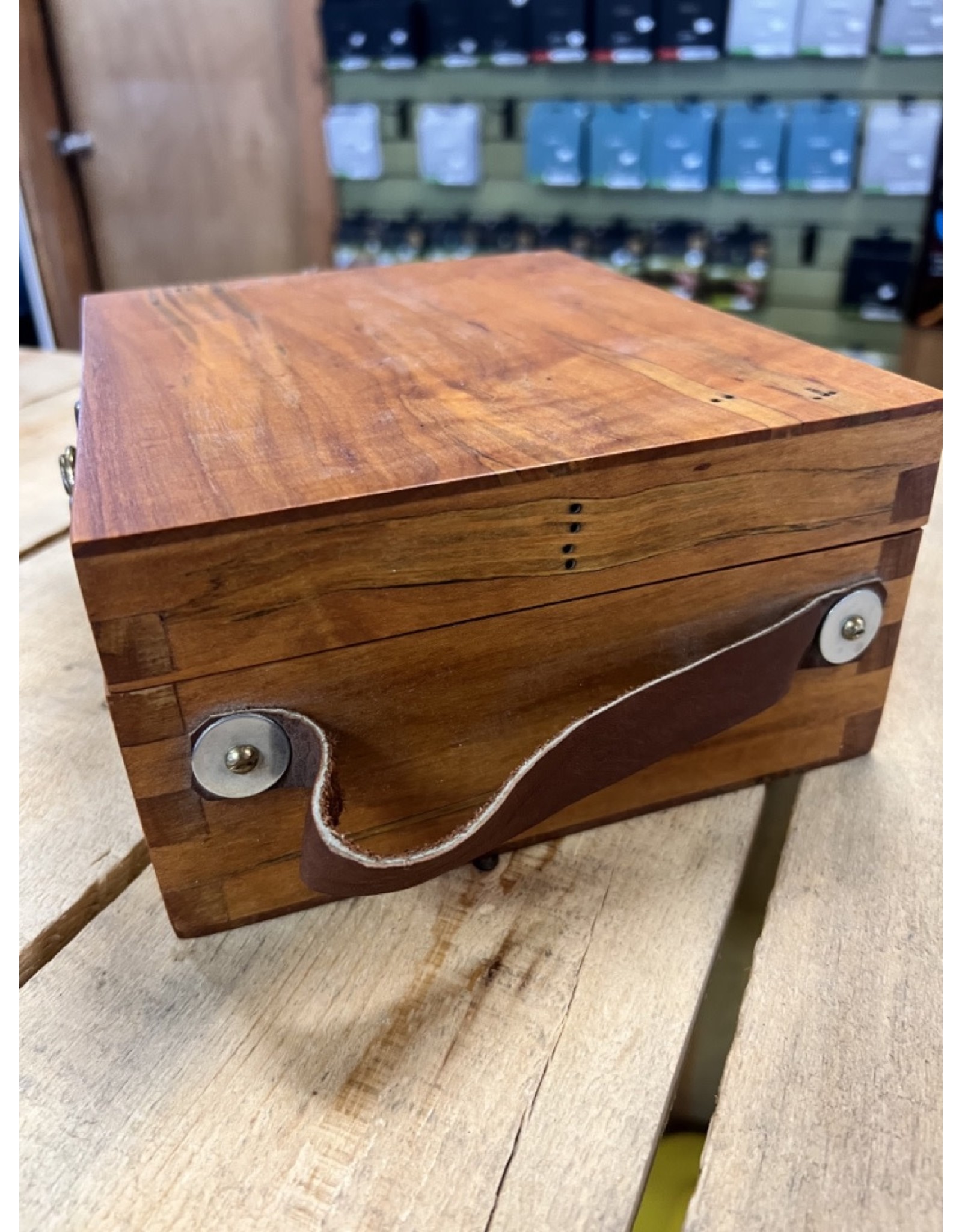 Handcrafted Wooden Fly Storage Box (Hardwood)