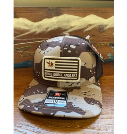 Patagonia Fitz Roy Trout Trucker (White w/ New Navy) - Royal Gorge Anglers