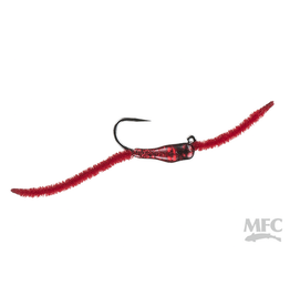 Montana Fly Company Jake's Depth Charge Jig Worm (3 Pack) Red #14