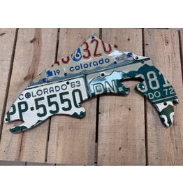 Richardson Art 24" Vintage Colorado Trout License Plate Art