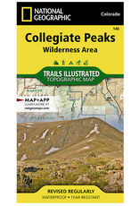 National Geographic National Geographic Collegiate Peaks Wilderness Area Map