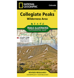 National Geographic National Geographic Collegiate Peaks Wilderness Area Map
