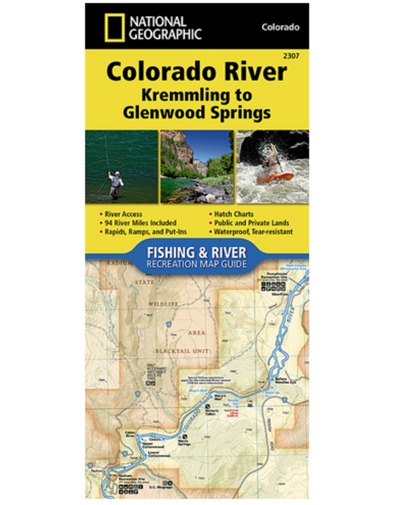 National Geographic National Geographic Colorado River, Kremmling to Glenwood Springs Map
