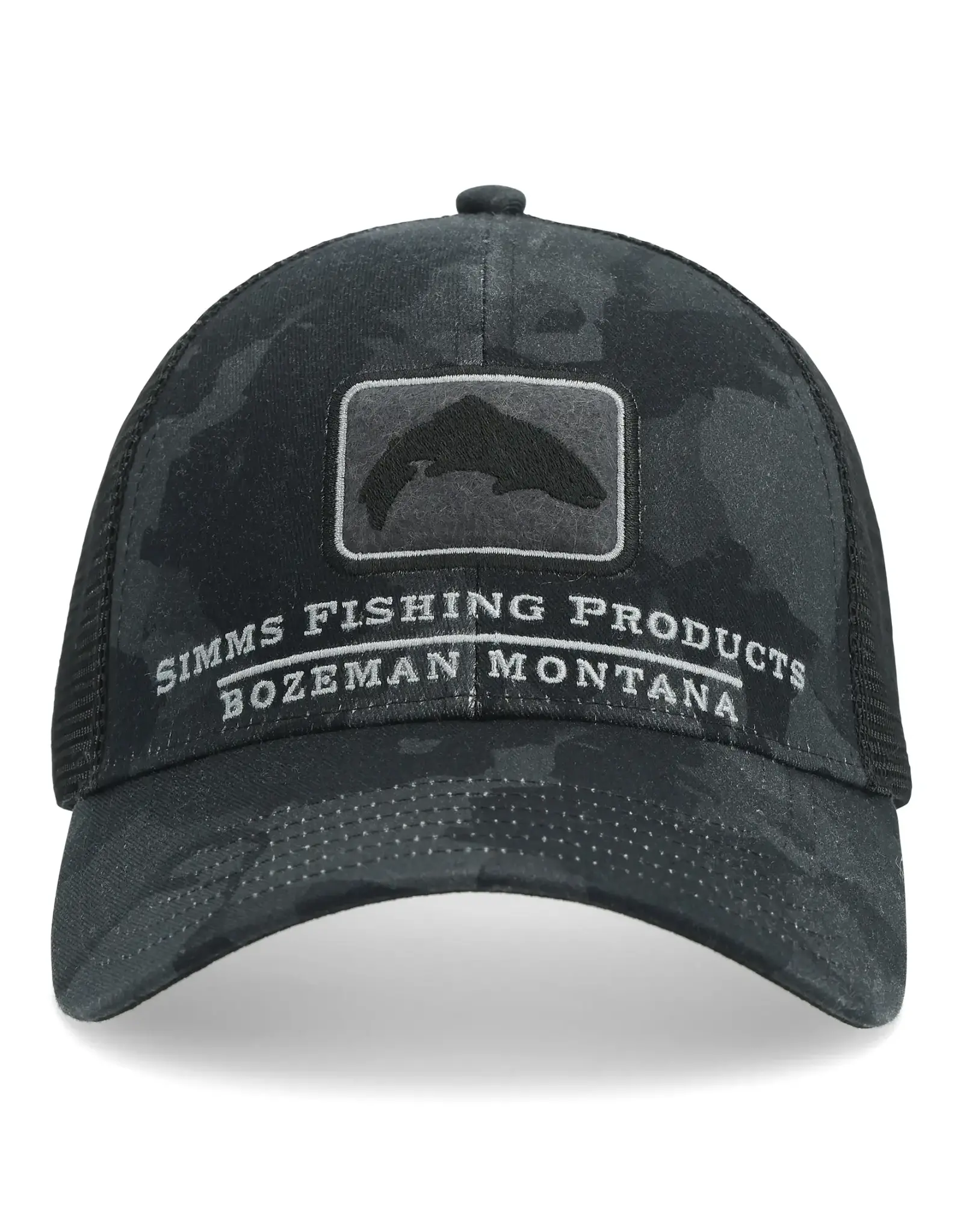 Simms Trout Icon Trucker Camo Carbon - Royal Gorge Anglers