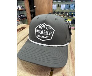 RGA Trout & Mountain Silicone Patch Performance Rope Hat (Dark