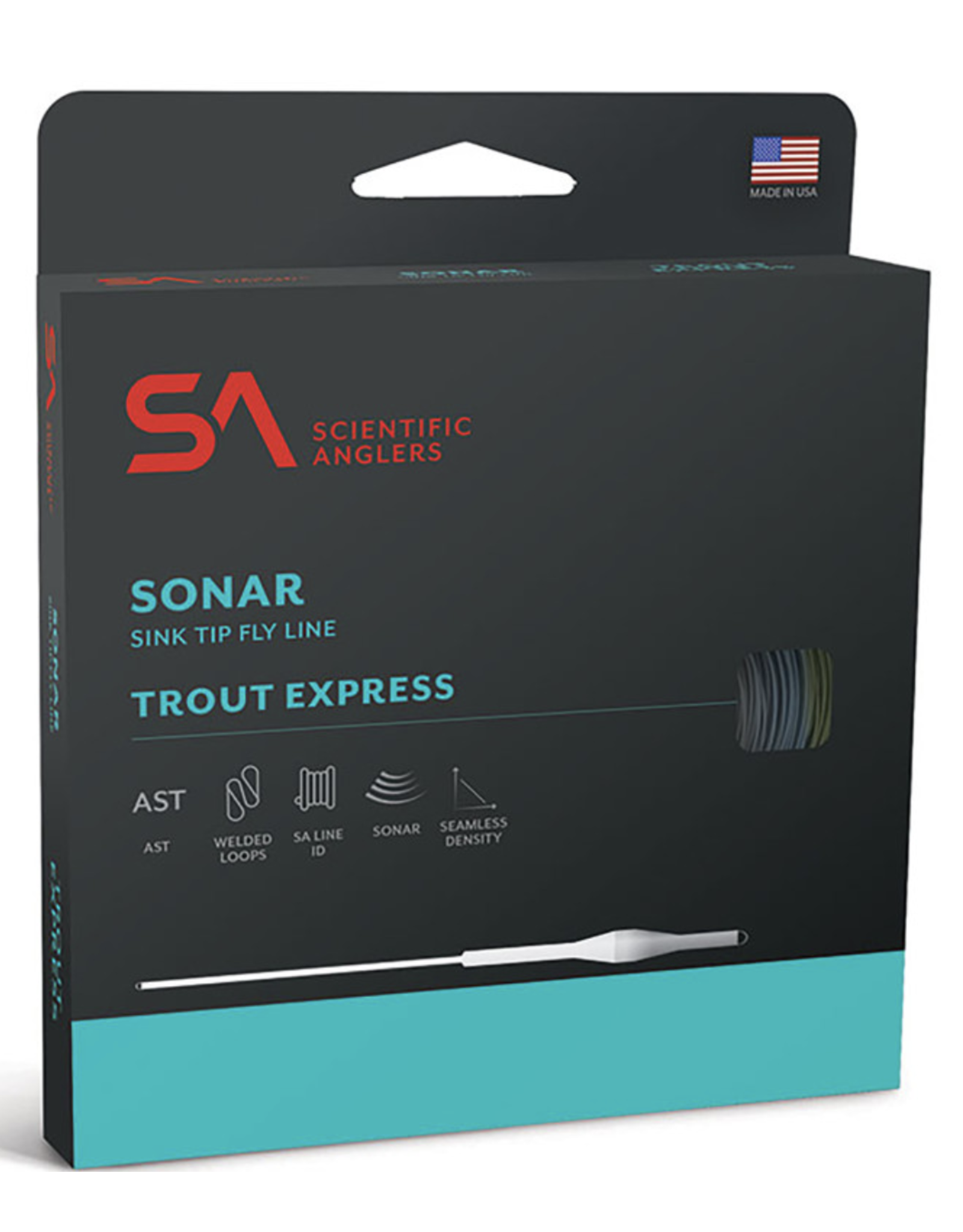 Scientific Anglers Scientific Anglers Sonar Trout Express Sink Tip Fly Line Pale Yellow/Lt Blue/Gray WF-210-F/S