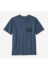 Patagonia Wild Waterline Pocket Responsibili-Tee (Utility Blue)