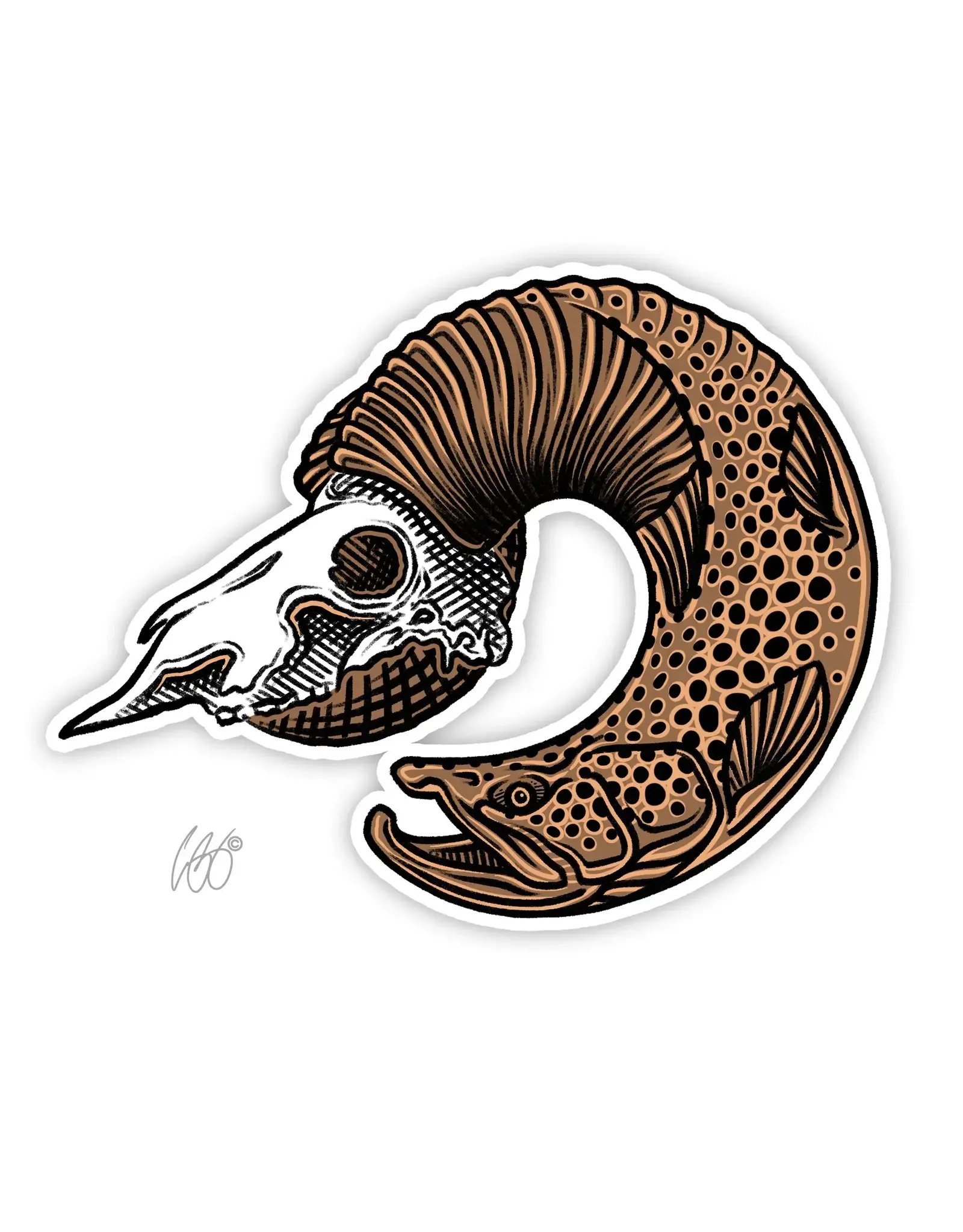 Casey Underwood Casey Underwood Bighorn Brown Sticker