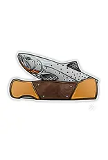Casey Underwood Casey Underwood Cut-Throat Knife Sticker