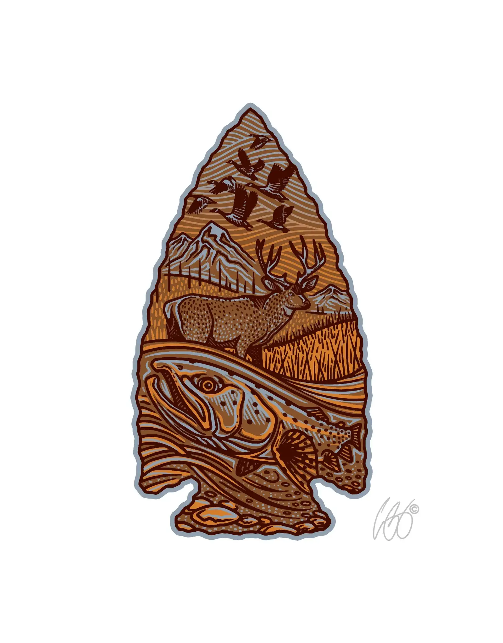 Casey Underwood Casey Underwood Stone Point Sticker