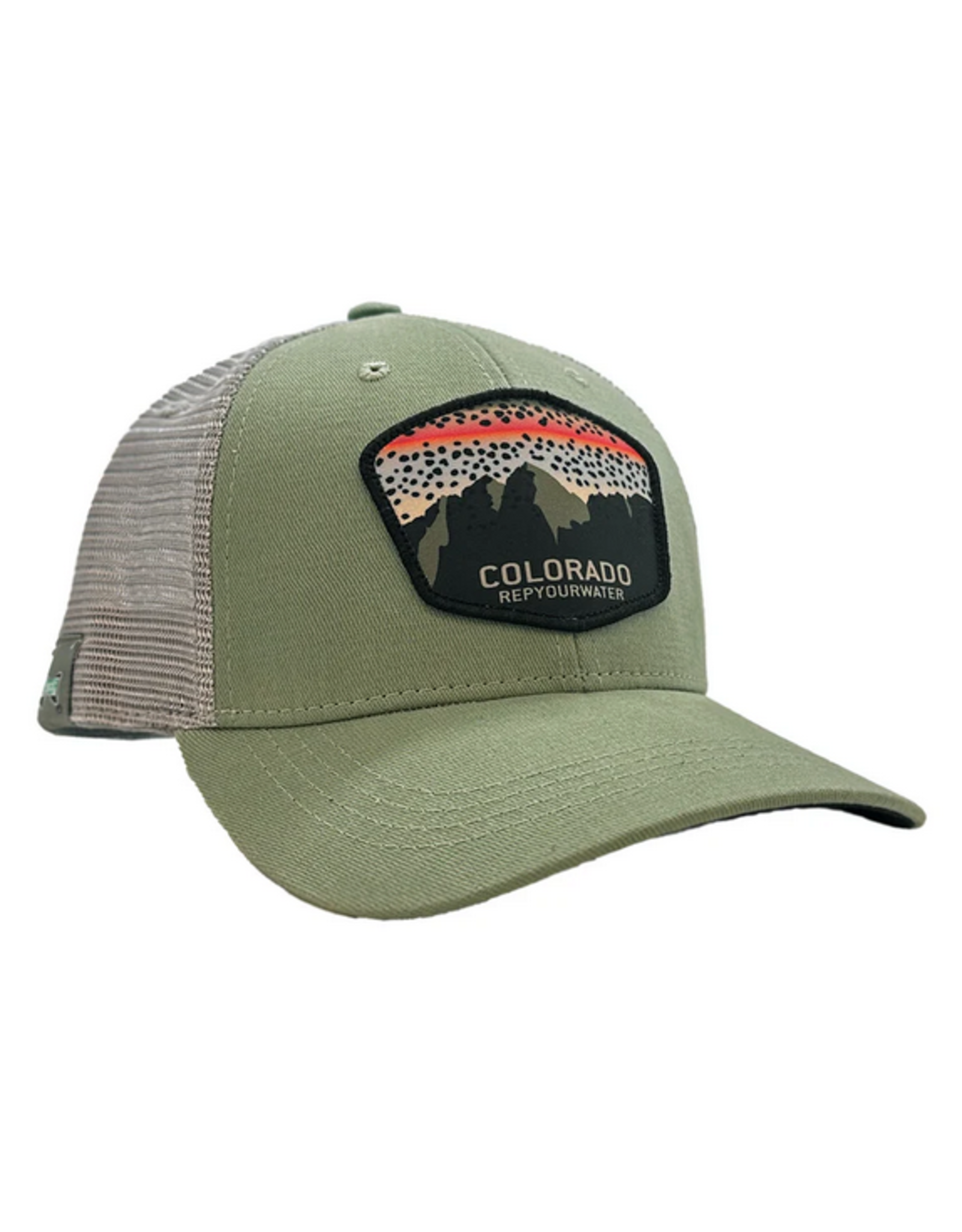 Rep Your Water Colorado Mountain Rainbow Hat