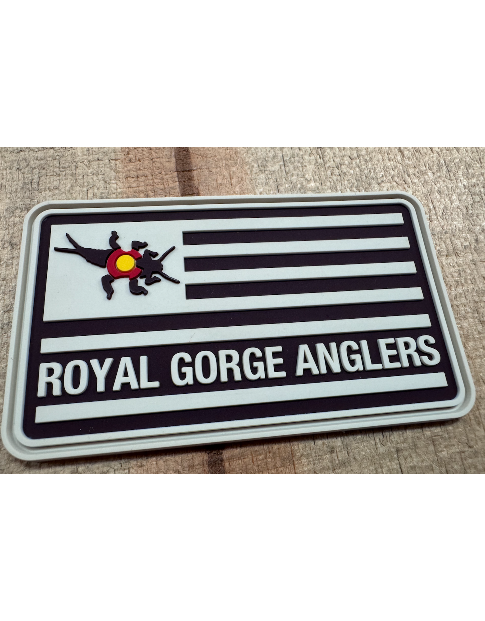 Richardson Royal Gorge Anglers Raised Silicone Flag Patch