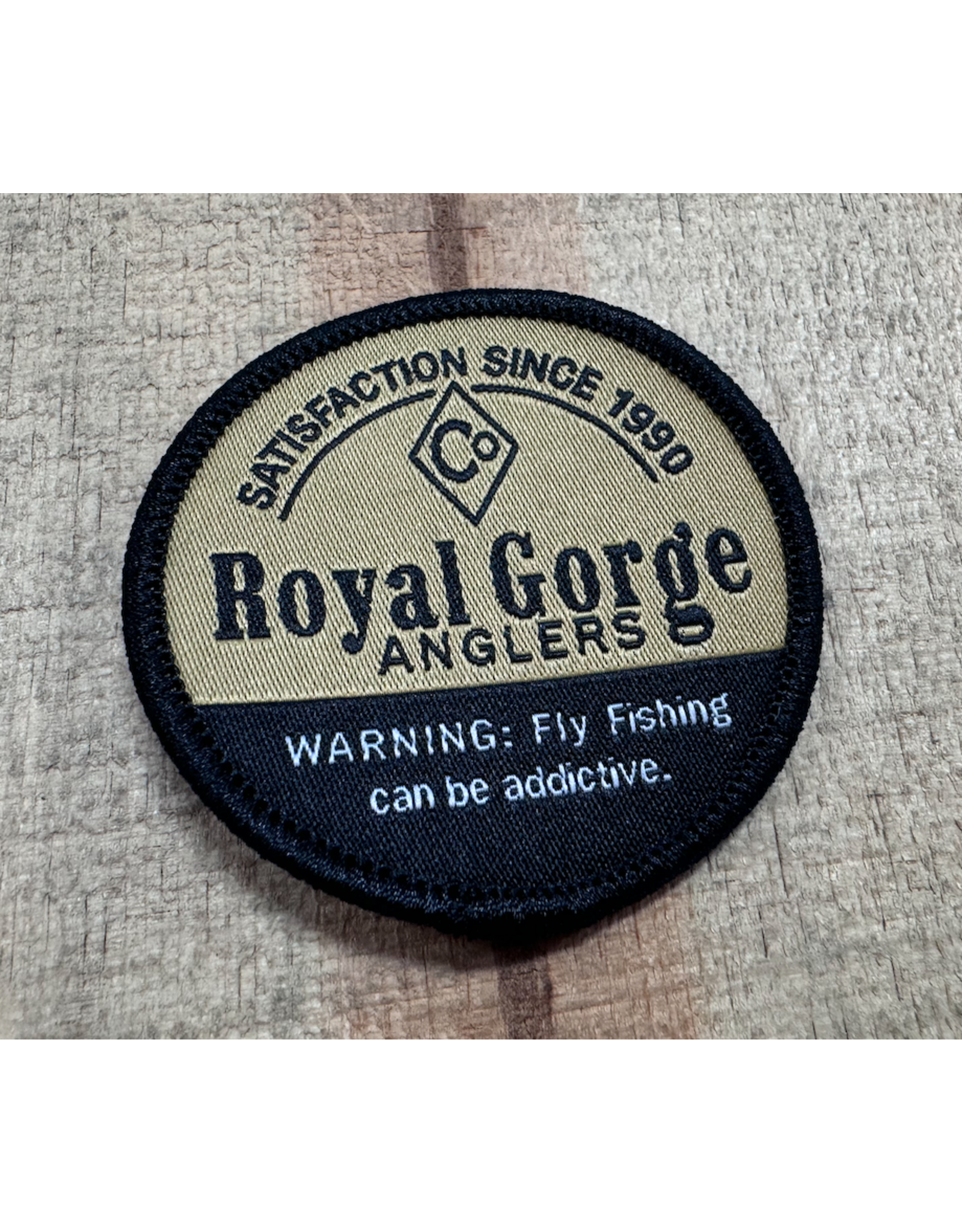 Richardson Royal Gorge Anglers Addictive Woven Patch