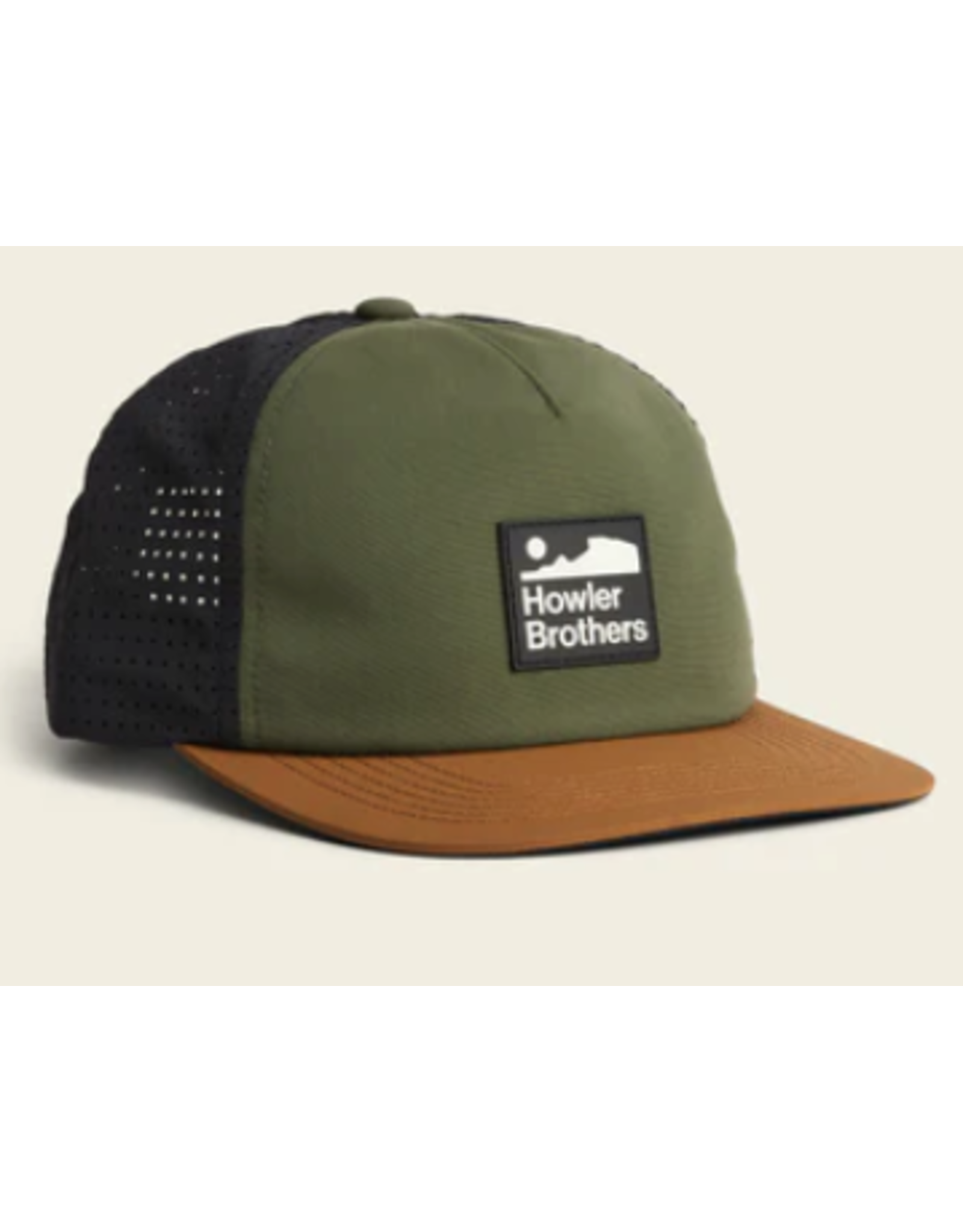 Howler Howler Bros Aperture Tech Strapback (Army/ Brown/ Black)