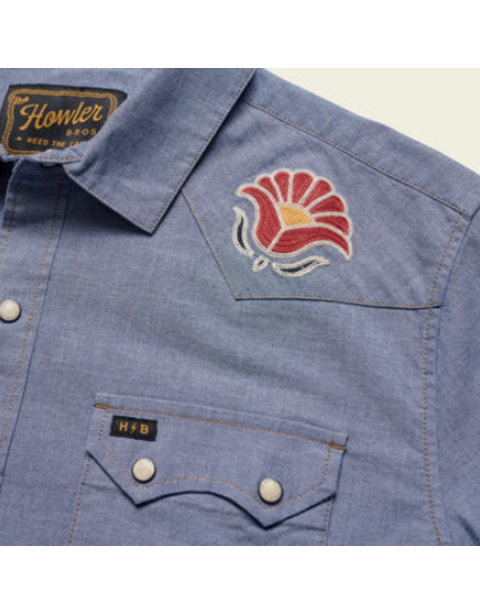 Howler Howler Brothers Crosscut Deluxe Snapshirt