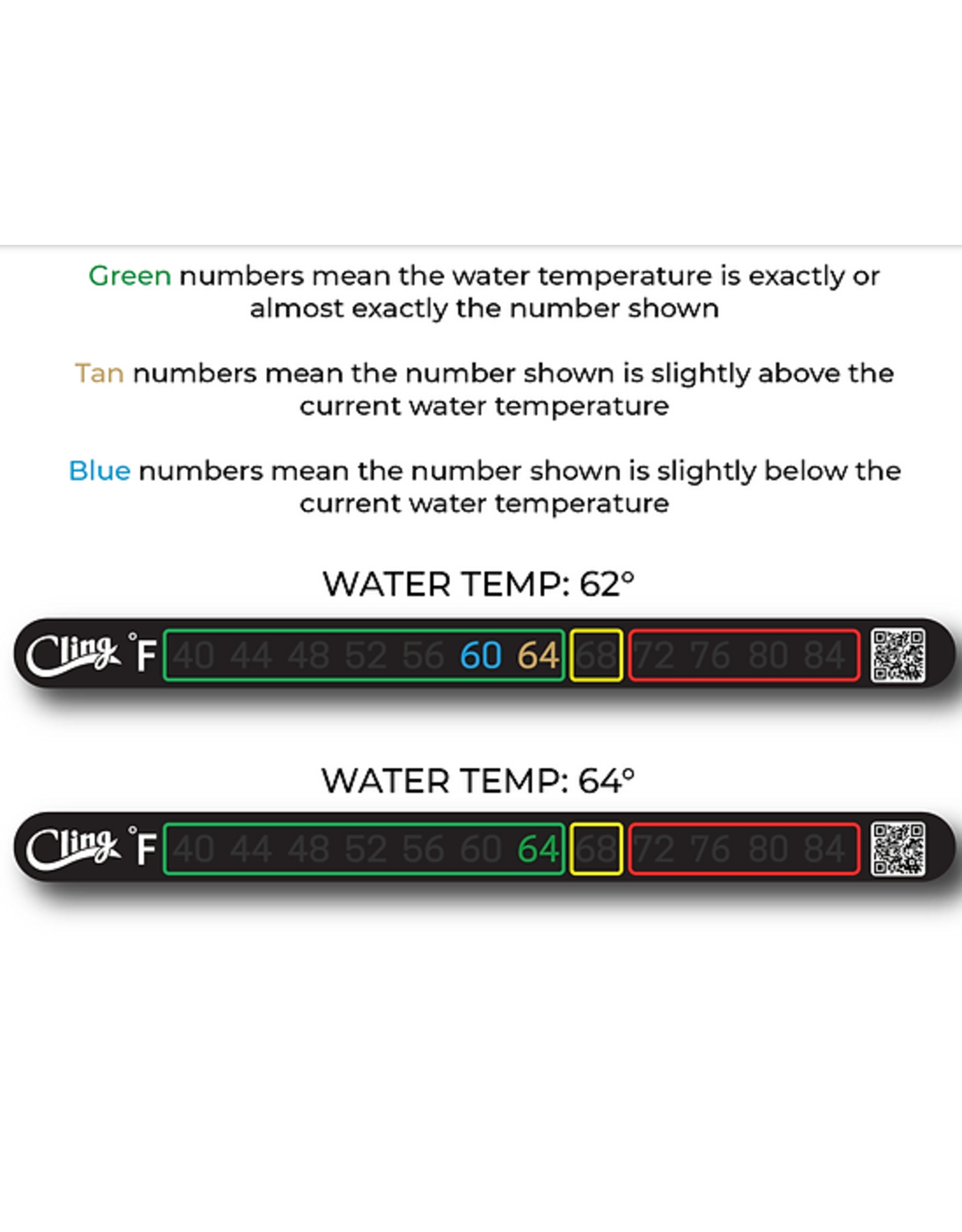 Cling Cling Temperature Tape (Stick-on Thermometer)