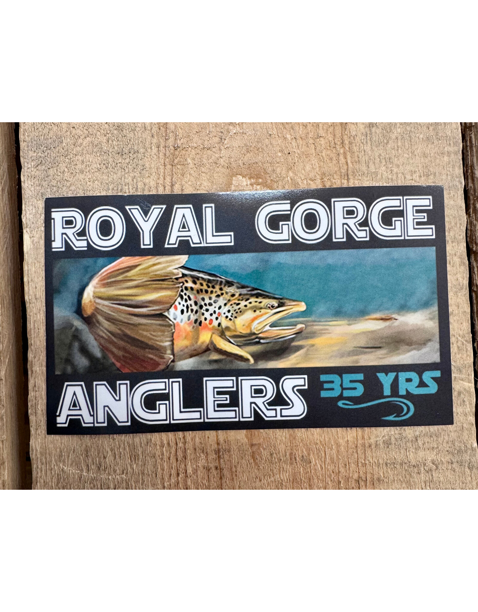 Royal Gorge Anglers 35th Anniversary Sticker