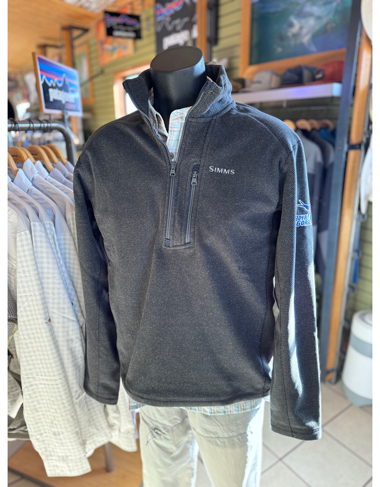 Simms Rivershed Half Zip Sweater (RGA Logo)