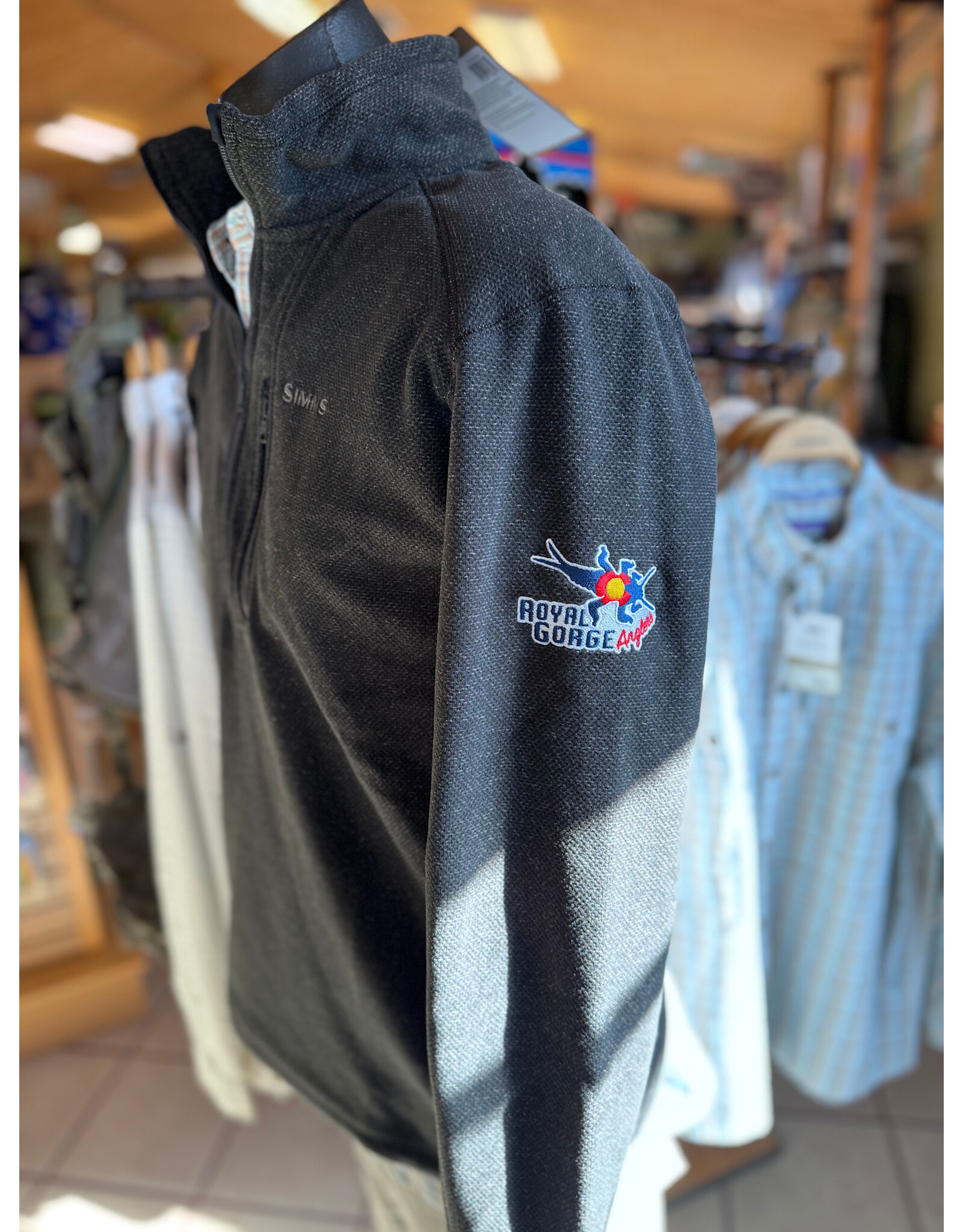 Simms Rivershed Half Zip Sweater (RGA Logo)