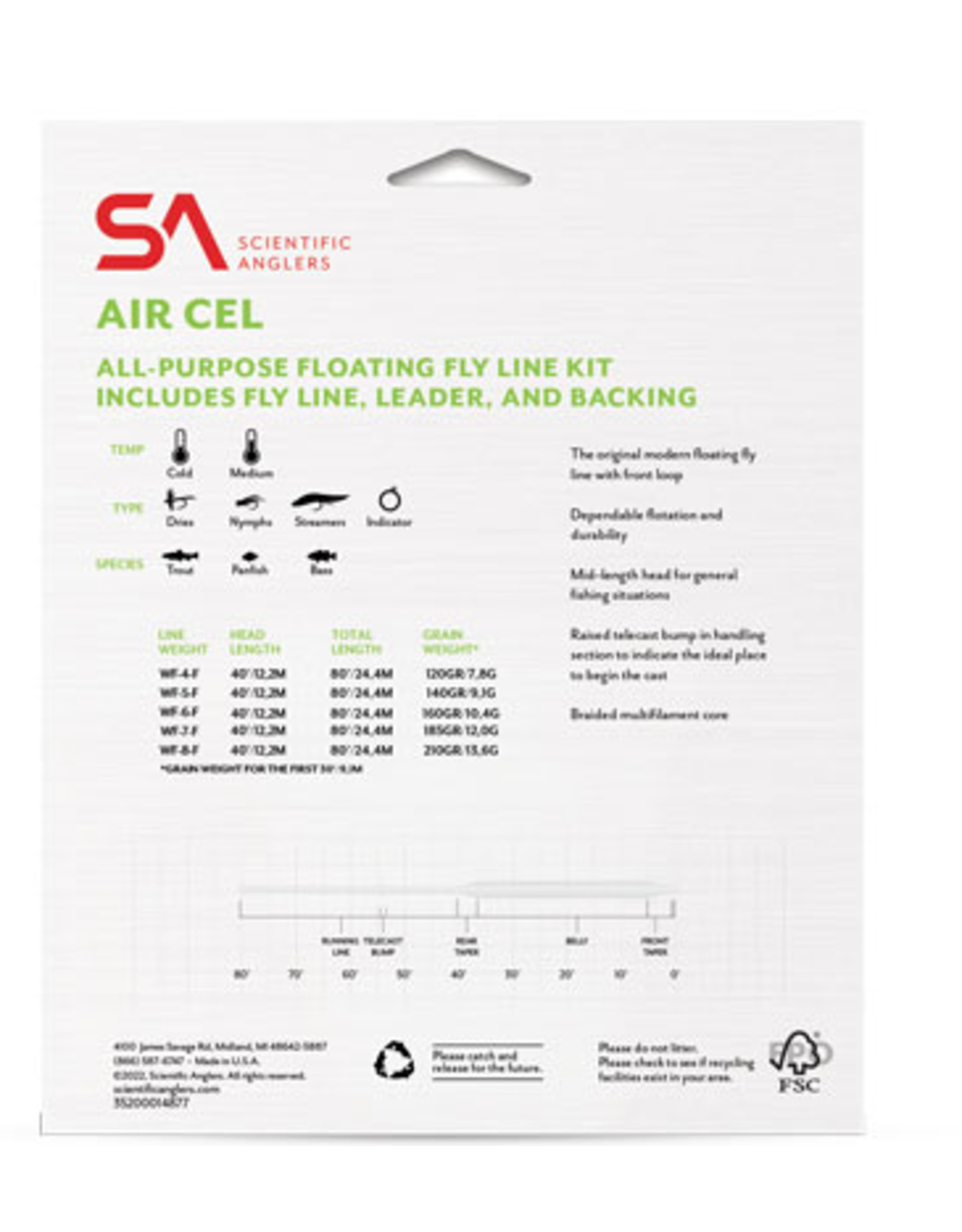Scientific Anglers Scientific Anglers Air Cel Kit (WF-5F)
