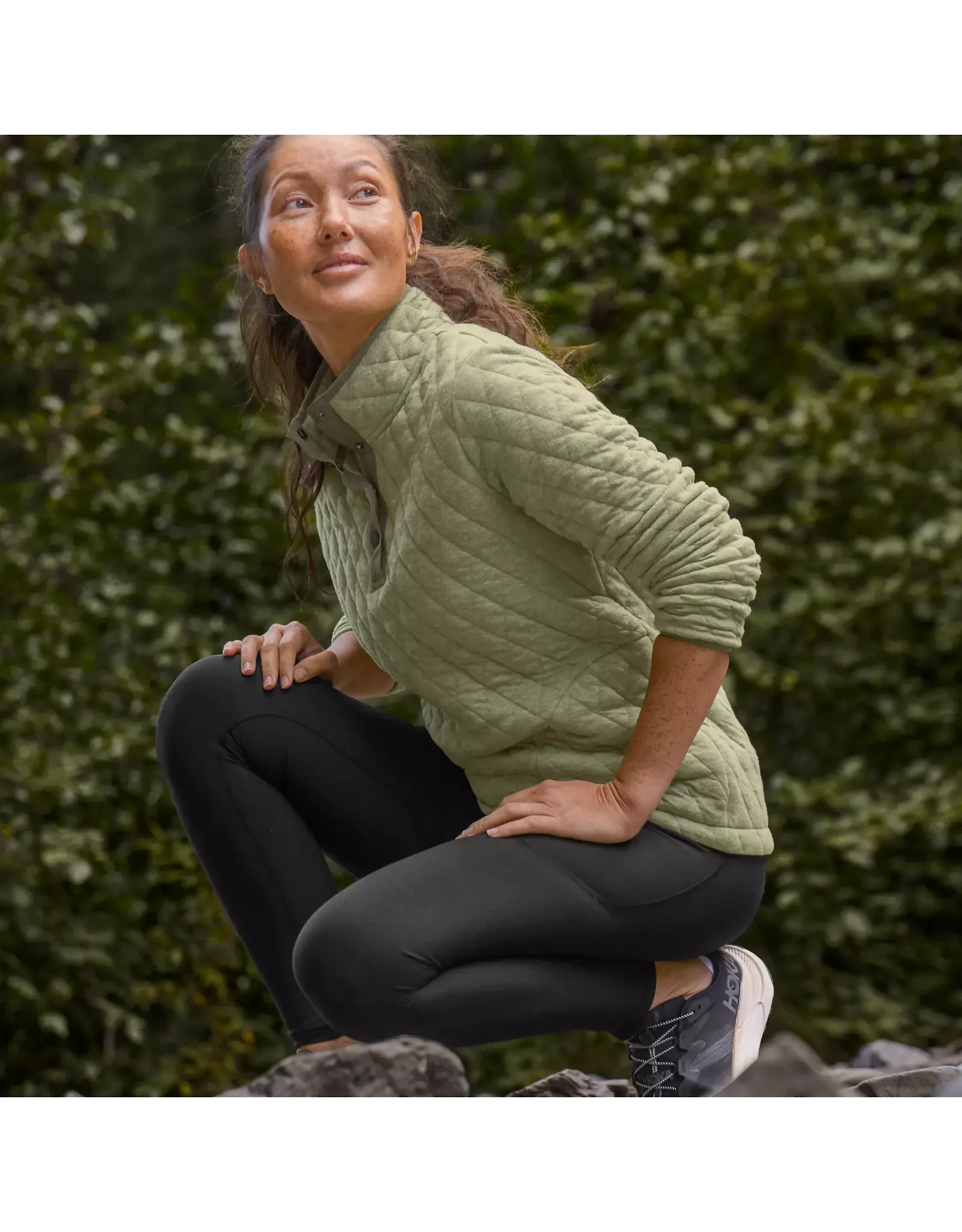 Orvis W's Outdoor Quilted 1/4-Snap Sweatshirt