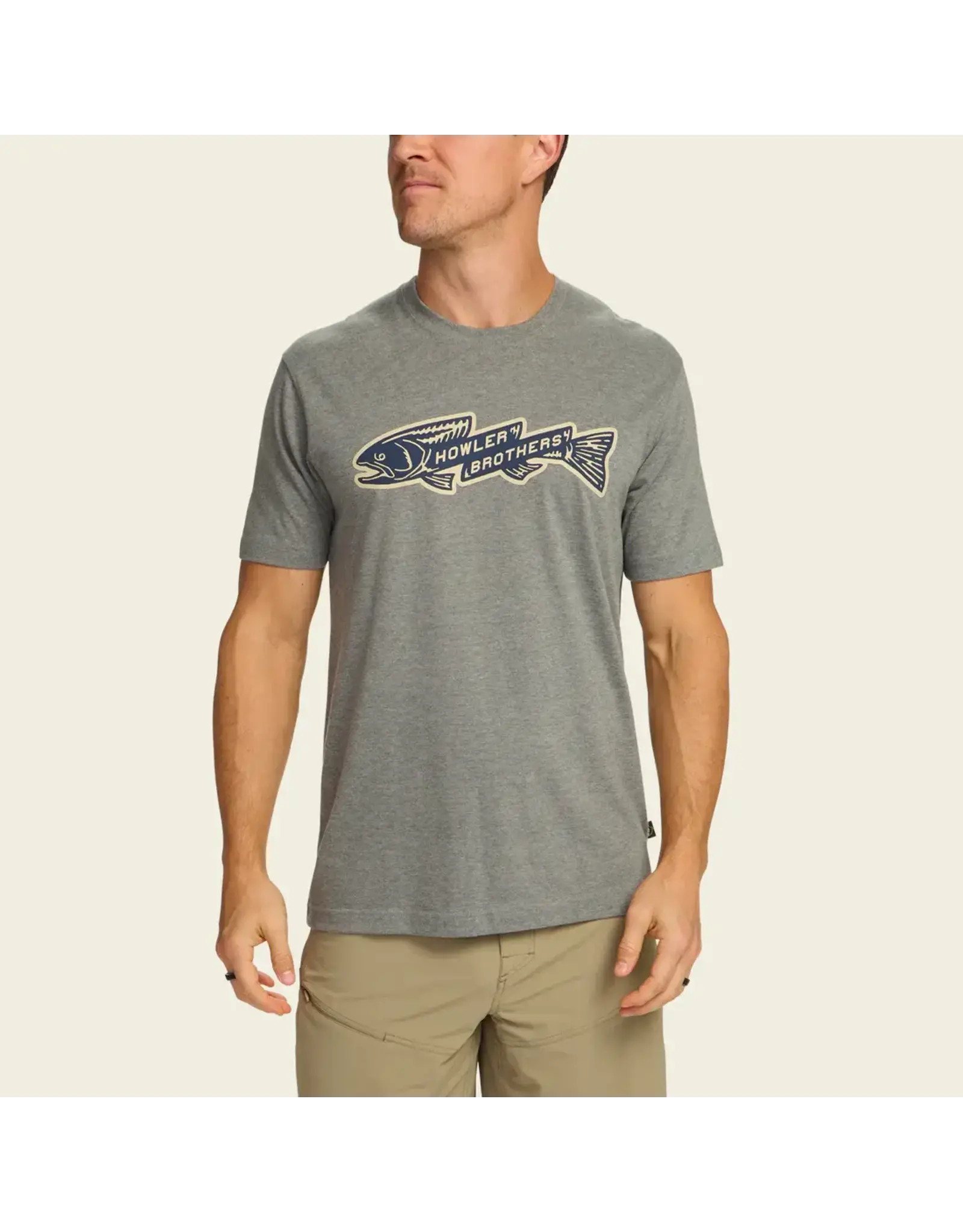 Howler Howler Trout Bolt T-Shirt (Athletic Grey Heather)