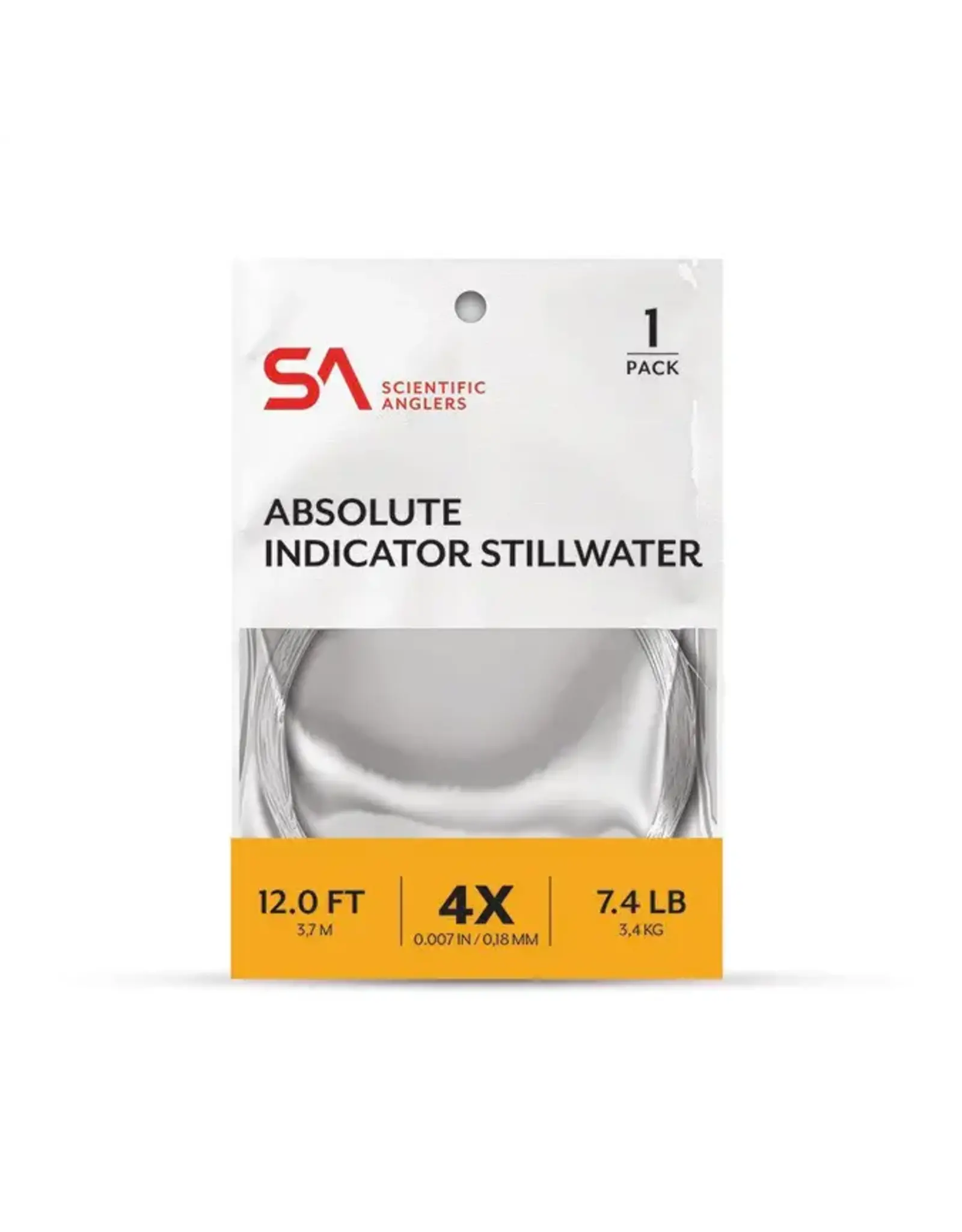 Scientific Angler Absolute Indicator/Stillwater 12' 4X Leader