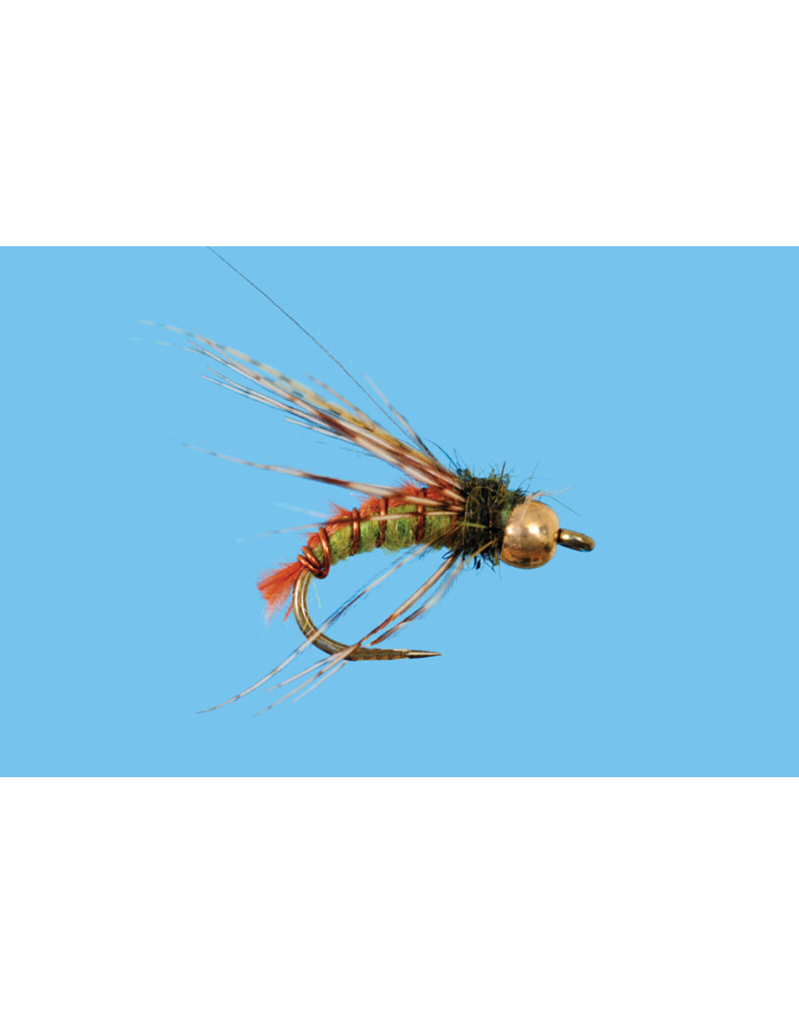 solitude Bead Head Ascending Caddis / Green #16 ( 3 pack )