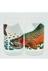 Casey Underwood Underwood Brown Trout Beer Glass