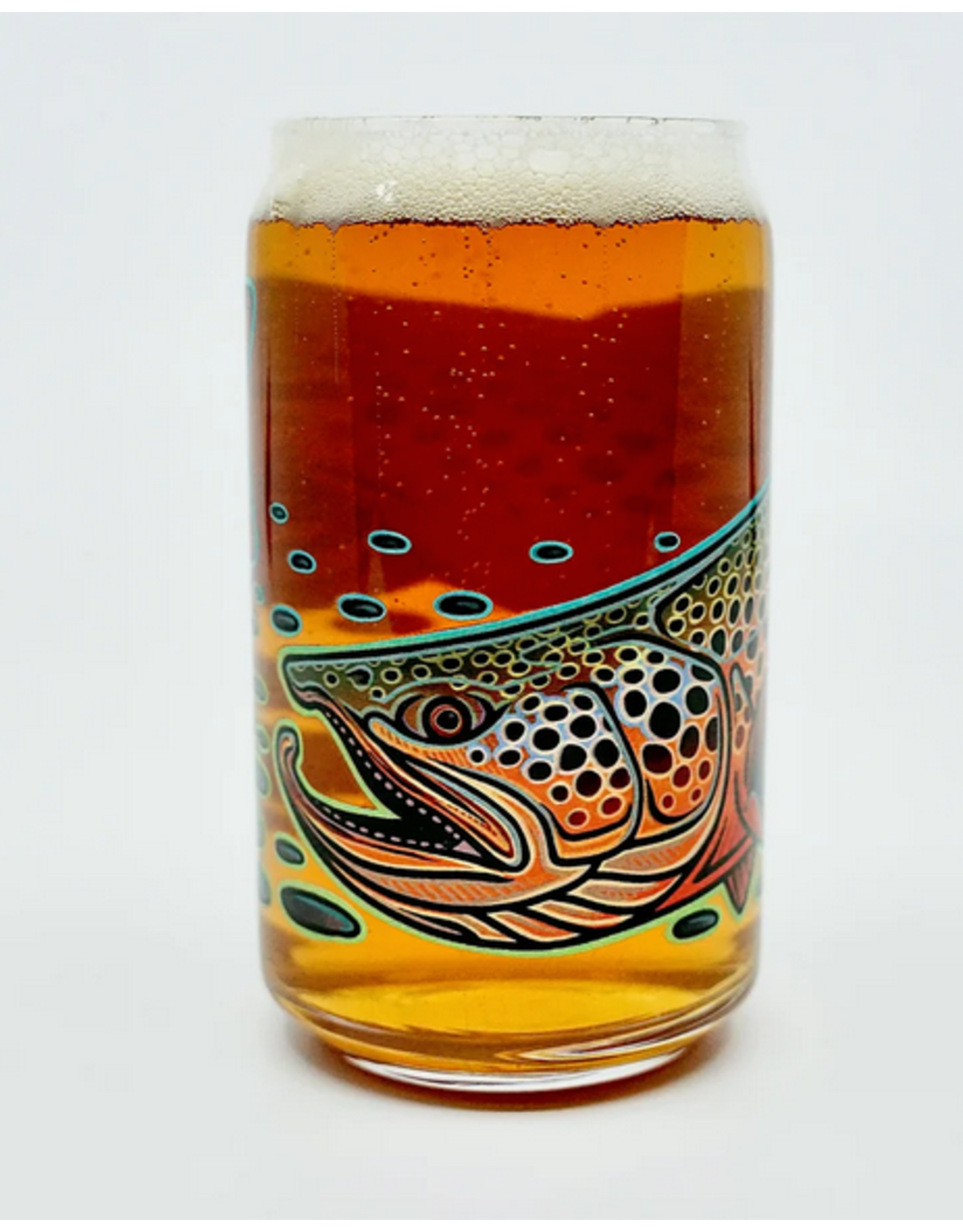Casey Underwood Underwood Brown Trout Beer Glass