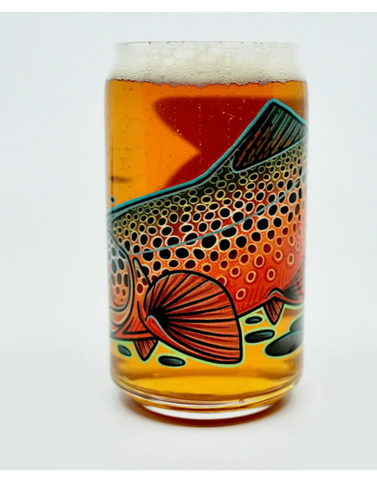 Casey Underwood Underwood Brown Trout Beer Glass