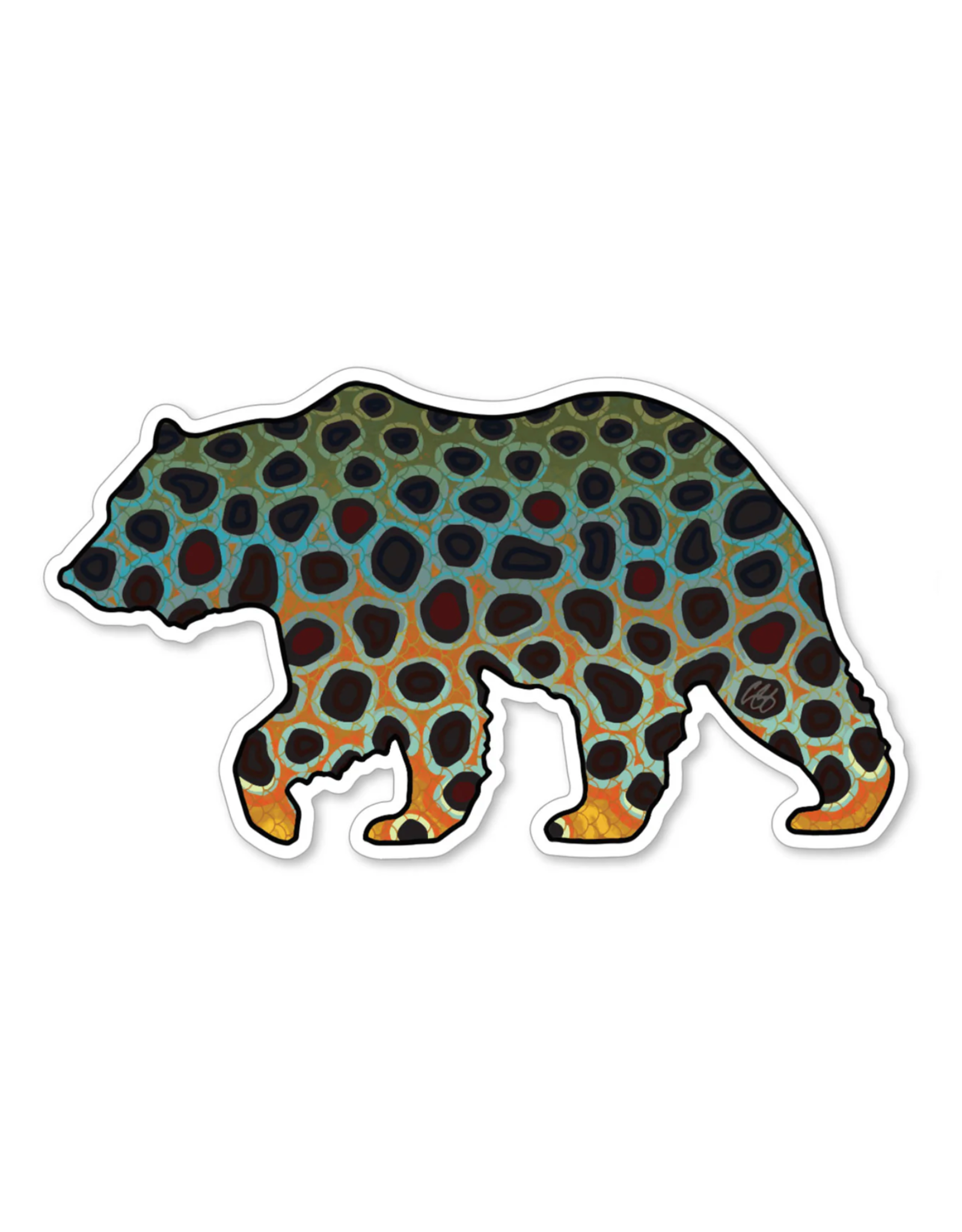 Casey Underwood Casey Underwood Sticker Bear Brown