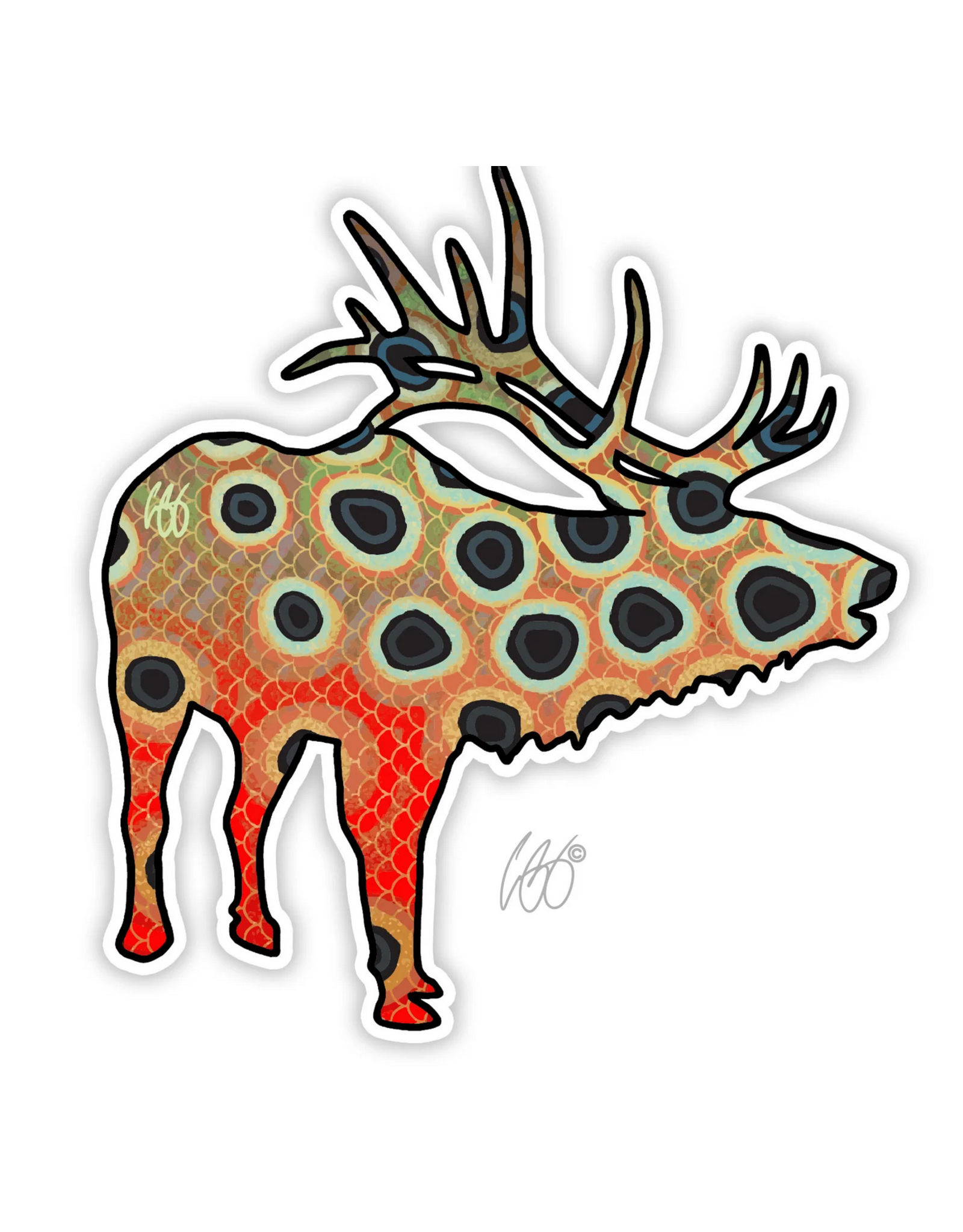 Casey Underwood Casey Underwood Elk Cutthroat Sticker