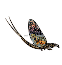 Casey Underwood Casey Underwood Mayfly Scape Sticker