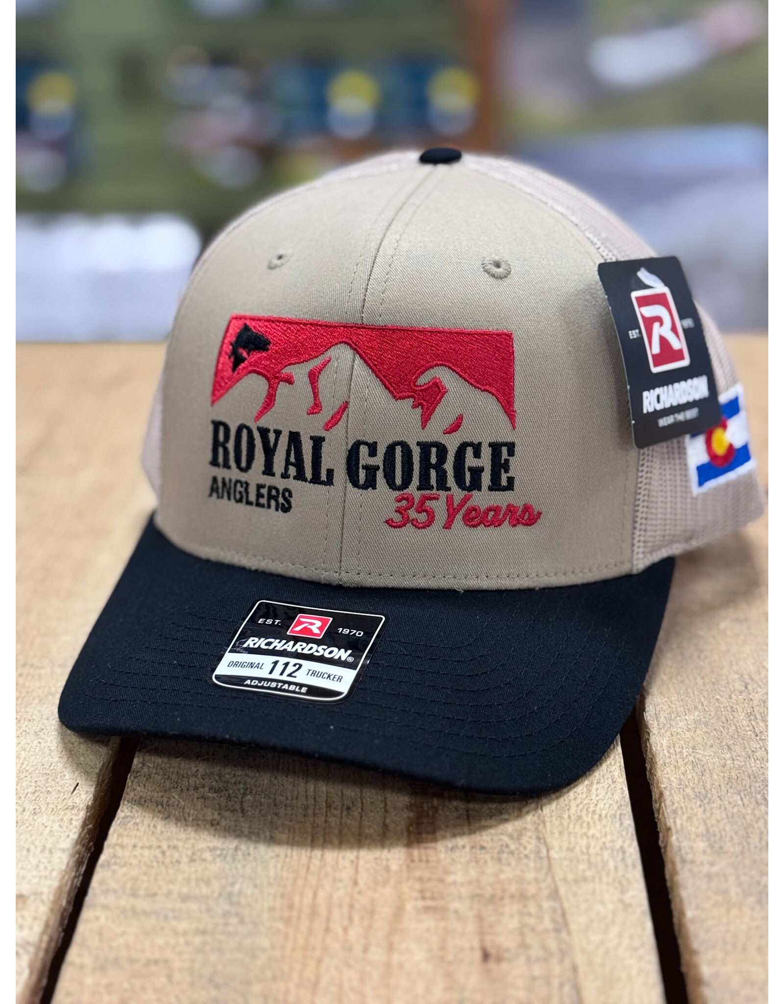 Richardson RGA 35th Anniversary Trucker Hat (Khaki/ Black)