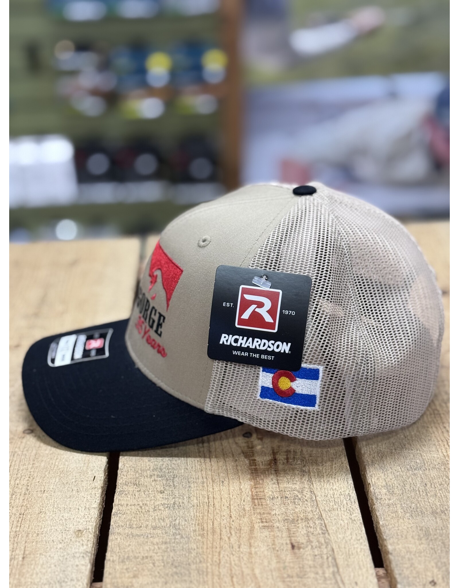 Richardson RGA 35th Anniversary Trucker Hat (Khaki/ Black)