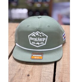 Richardson RGA Trout & Mountain Silicone Patch Performance Rope Hat (Sage/ White Rope)